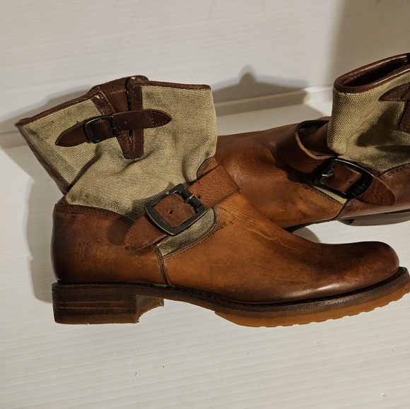 Frye Veronica canvas short boot Size: 8,5 - Picture 4 of 10